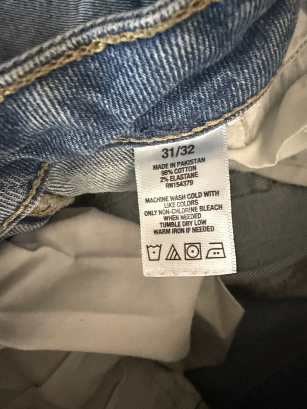 AERO Faded Light Blue Straight-Leg Jeans